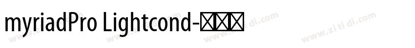 myriadPro Lightcond字体转换